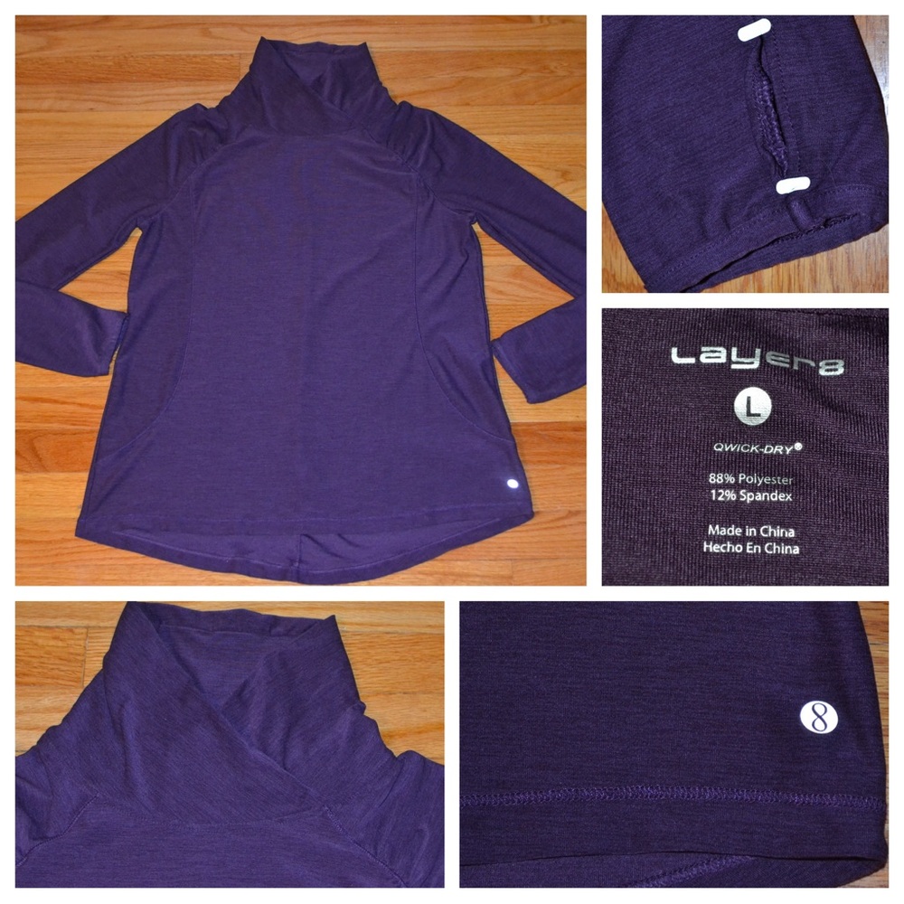 Women’s Layers high-neck long-sleeve shirt, size large